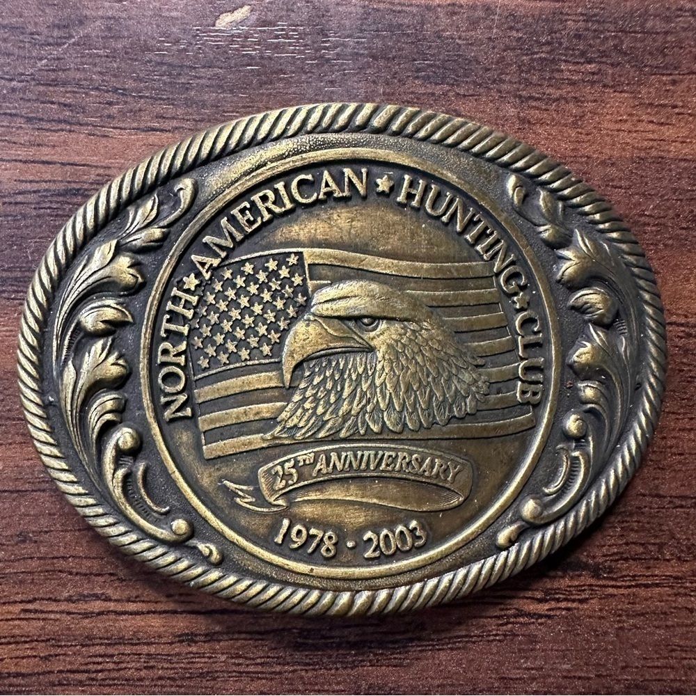 VTG North American Hunting Club 25th Anniversary 1978-2003 Belt Buckle